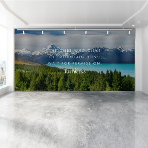 Baordroom interior with blank wall and window, mock up graphic design services
